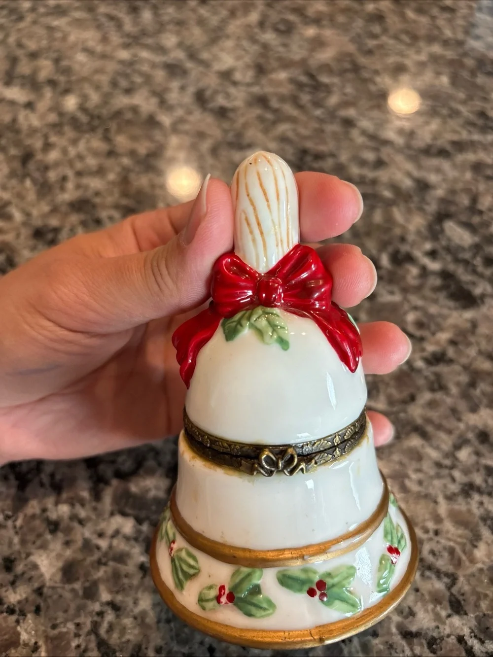 My Hinged Box Collection by HERCO Vintage Christmas Bell